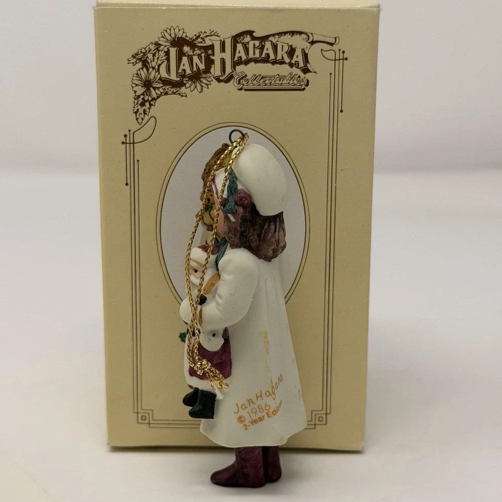 Jan Hagara Nikki Vintage 1985 Christmas Ornament Royal Orleans Ltd Ed w/‎ COA